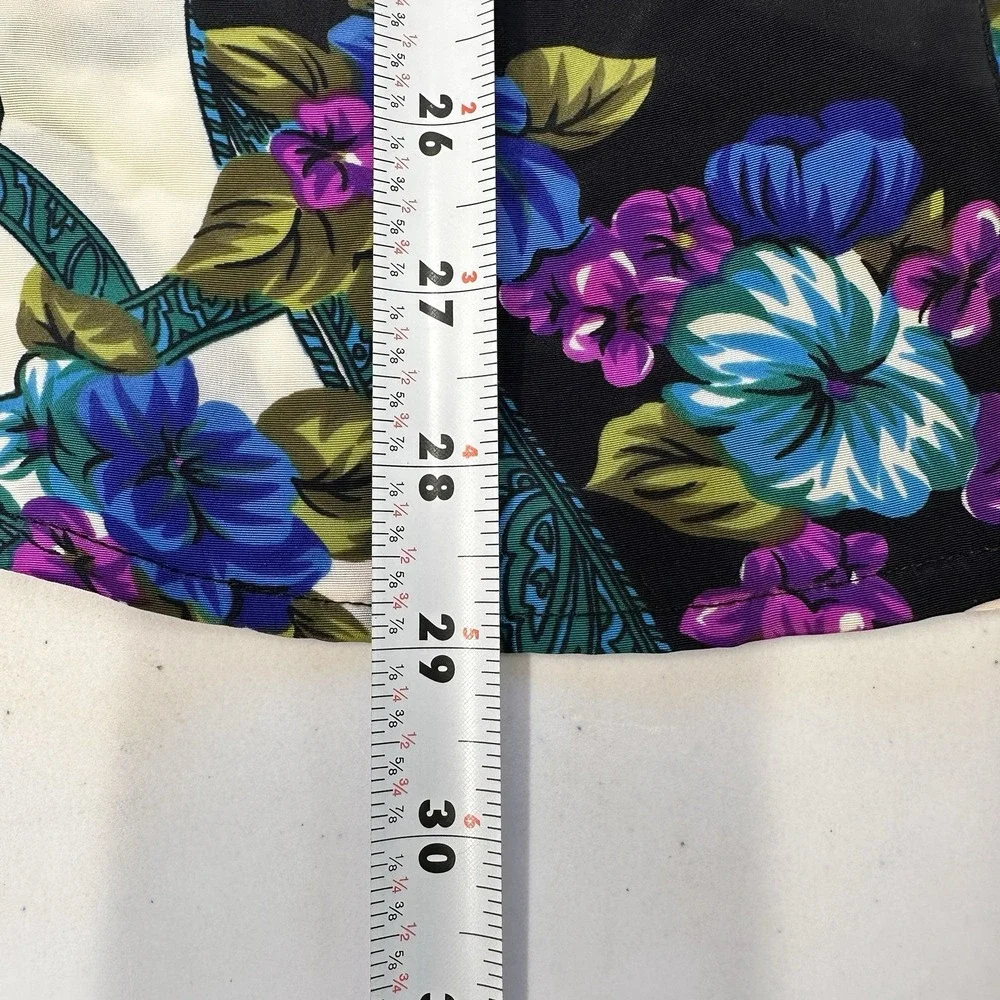 Romantic Floral Blouse Vintage 90s Cottagecore L - Picture 8 of 13